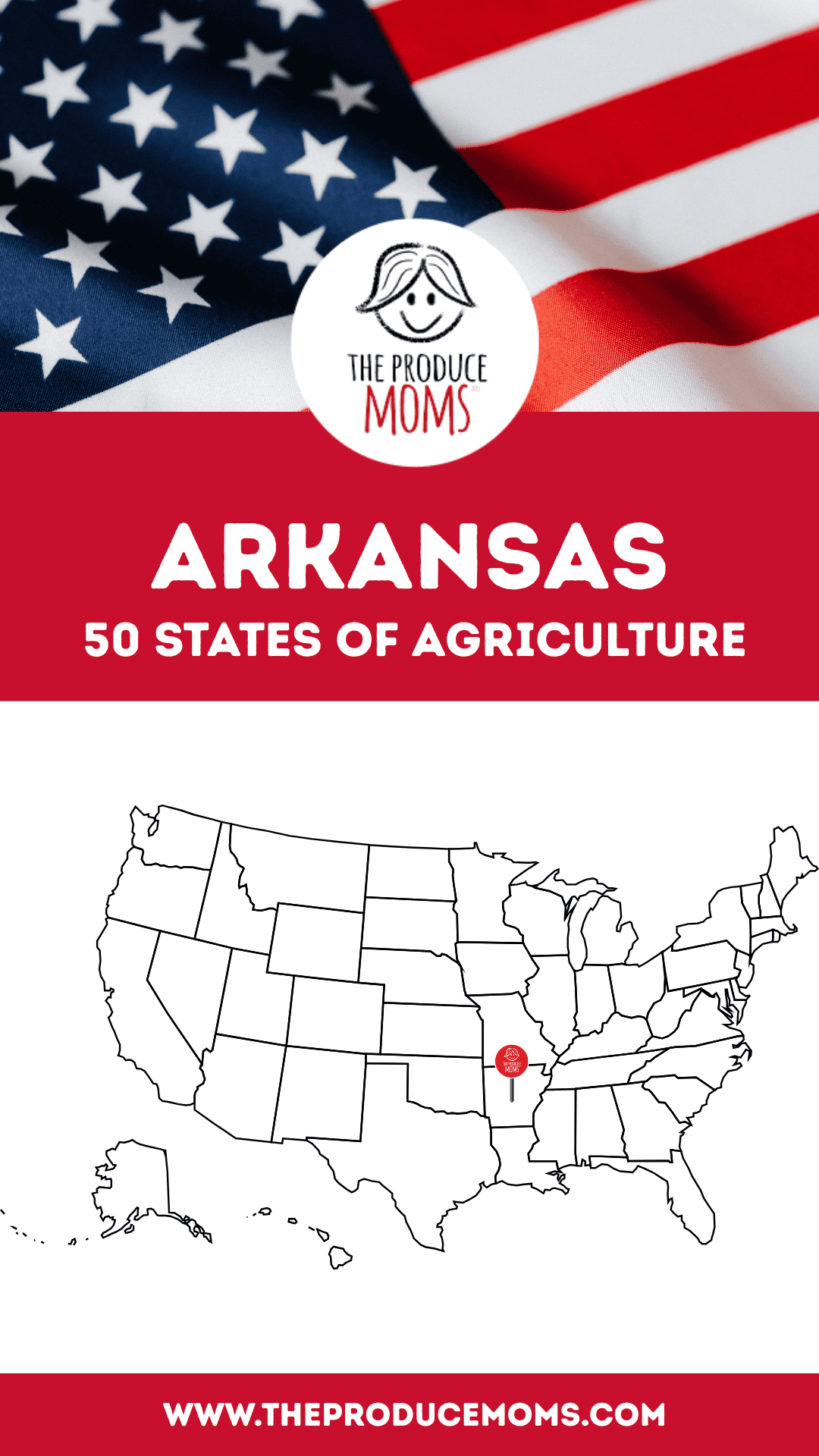 Pinterest Pin Arkansas 50 States of Ag