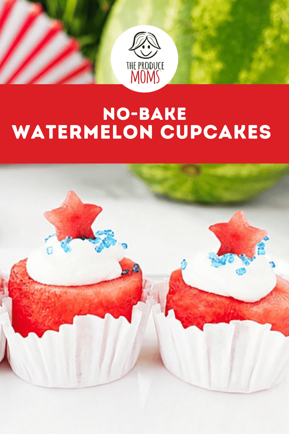 Pinterest Pin Watermelon Cupcakes