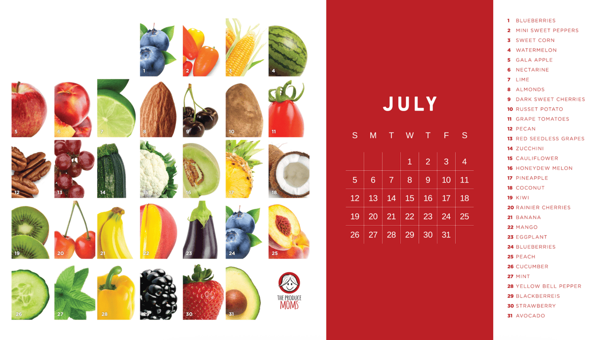 The Produce Challenge® Calendar July 2026