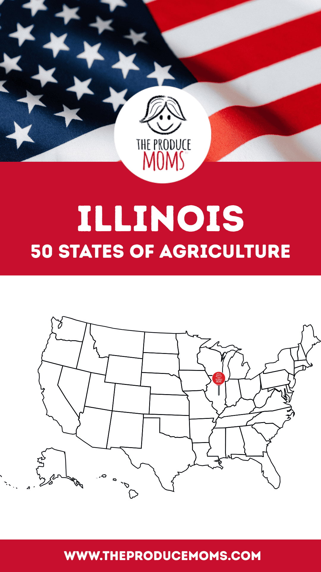 Pinterest Pin 50 States of Ag Illinois