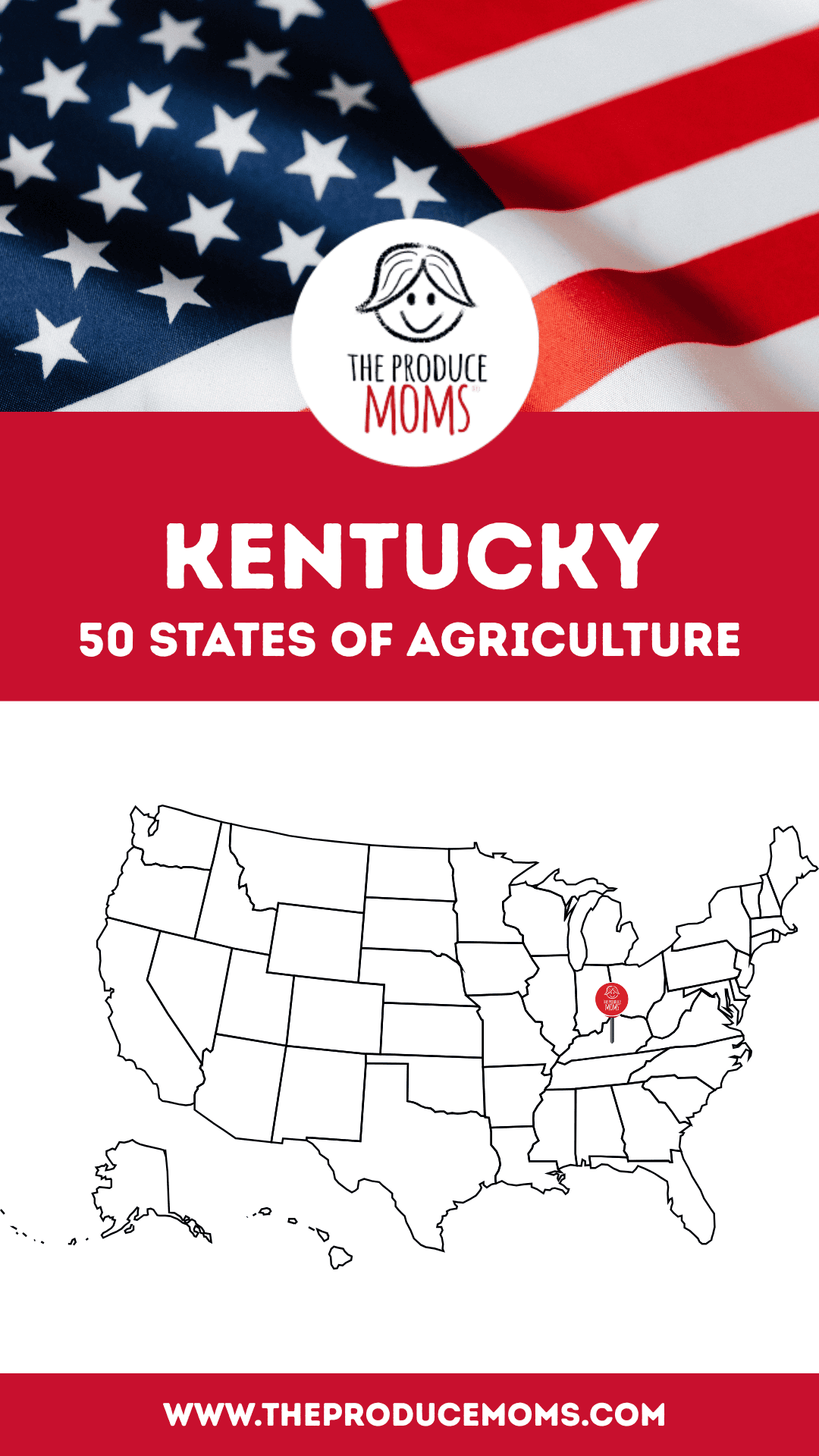 Pinterest Pin 50 States of Ag Kentucky