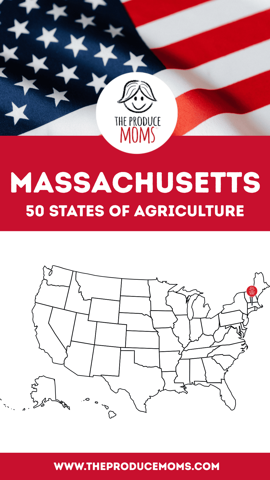 Pinterest Pin 50 States of Ag Massachusetts