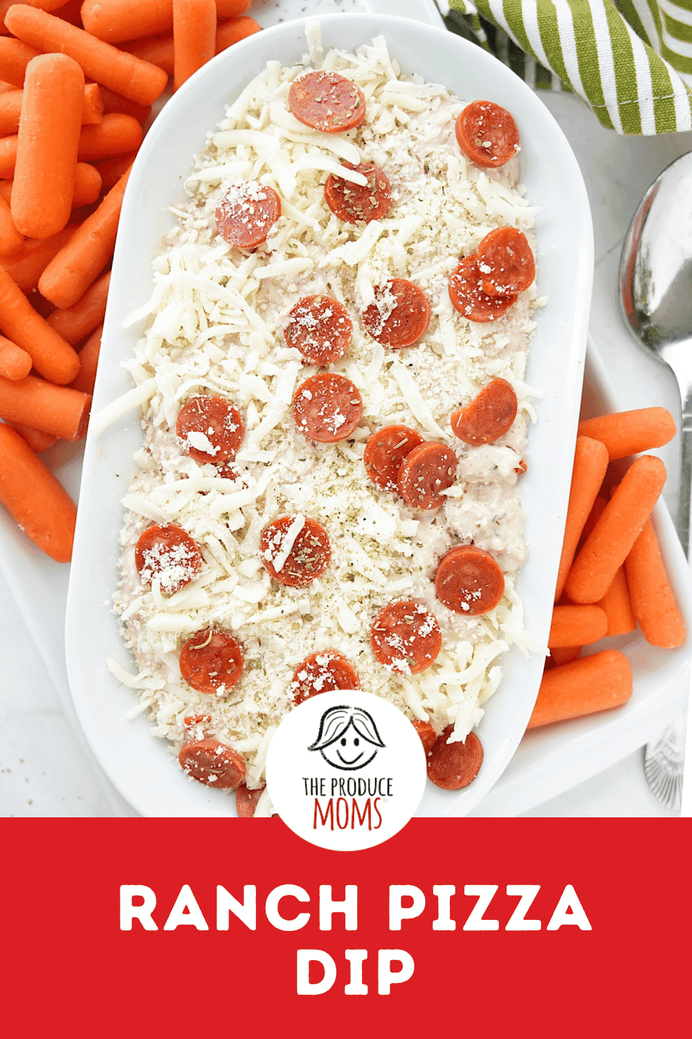 Pinterest Pin Ranch Pizza Dip