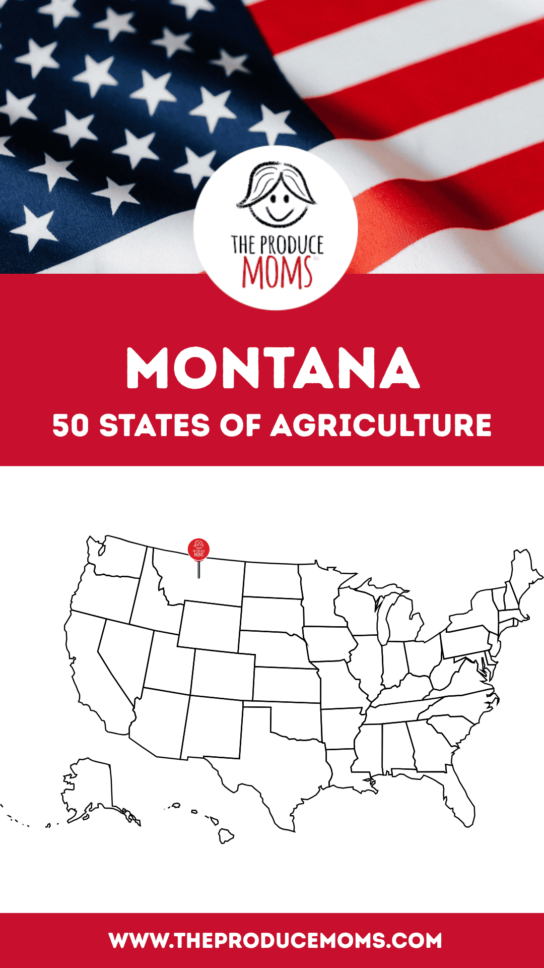 Pinterest Pin 50 States of Ag Montana