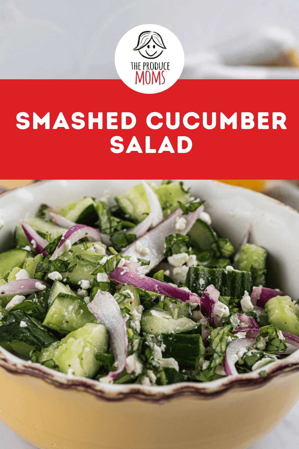 Smashed Cucumber Salad Pinterest Pin