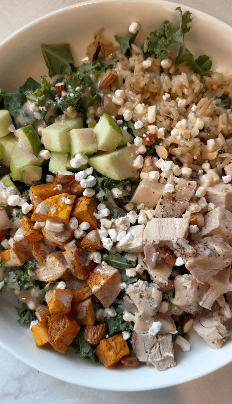 Close up of Sweetgreen Harvest Salad