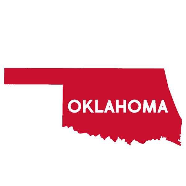 Oklahoma Red Outline