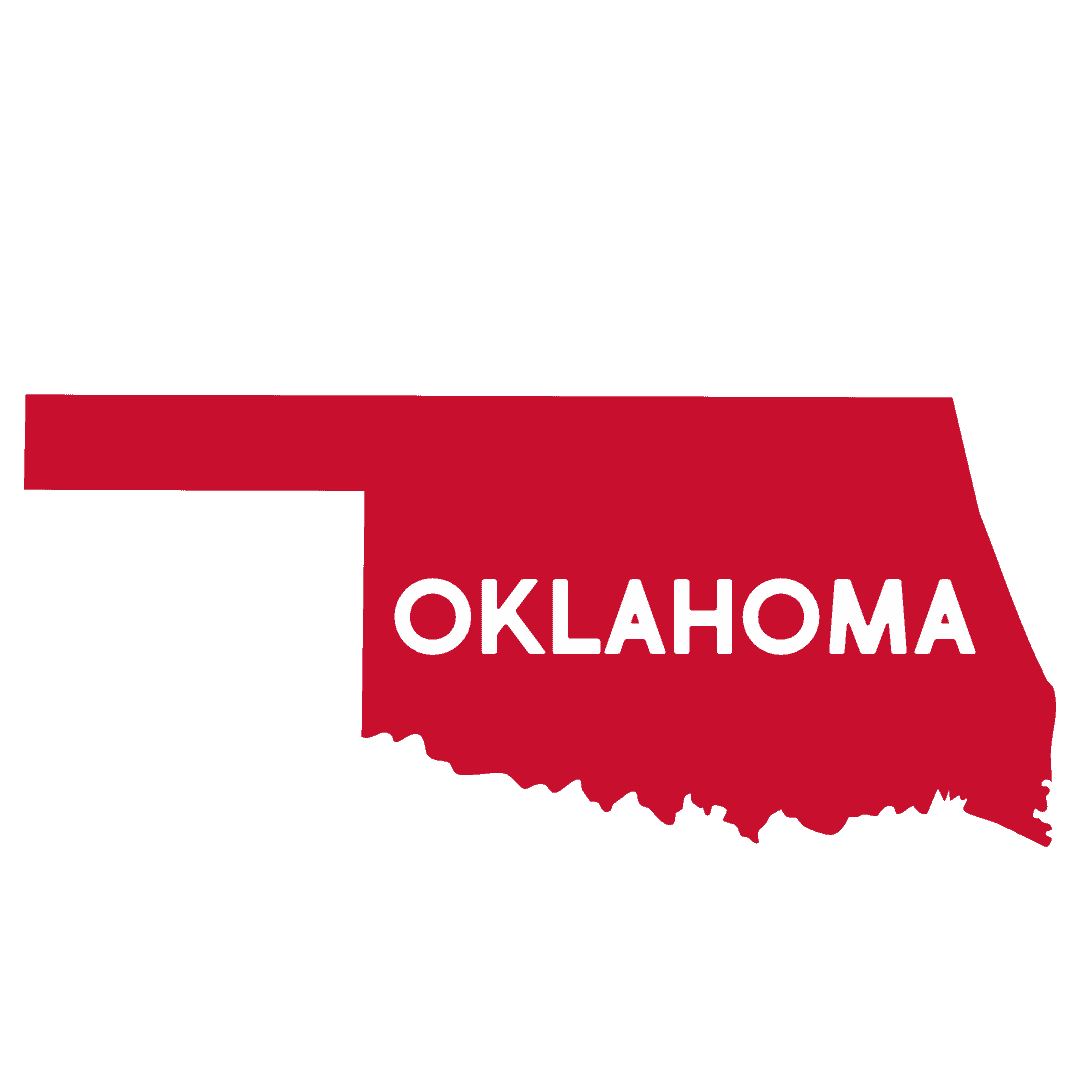 Oklahoma Red Outline