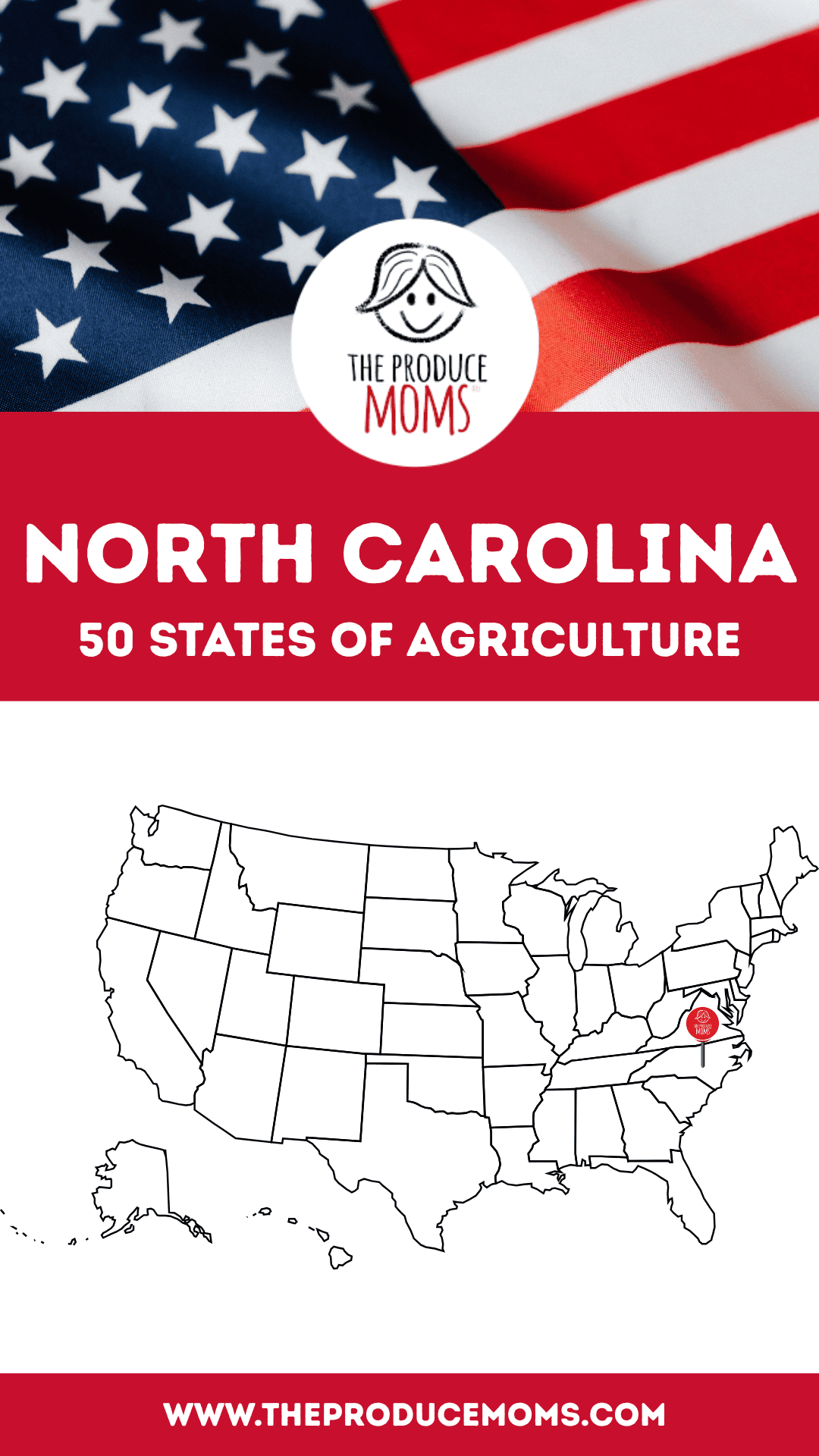 Pinterest Pin 50 States of Ag North Carolina